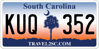SC license plate KUQ352