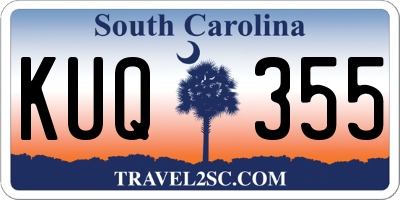 SC license plate KUQ355