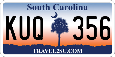 SC license plate KUQ356