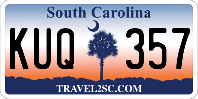 SC license plate KUQ357