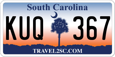 SC license plate KUQ367