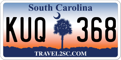 SC license plate KUQ368