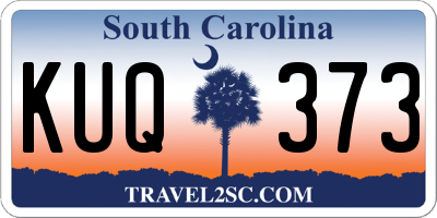 SC license plate KUQ373