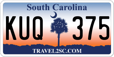 SC license plate KUQ375