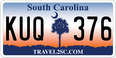 SC license plate KUQ376