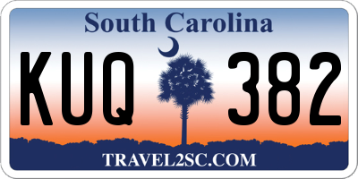 SC license plate KUQ382