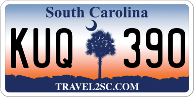 SC license plate KUQ390
