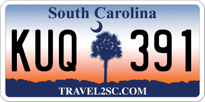 SC license plate KUQ391