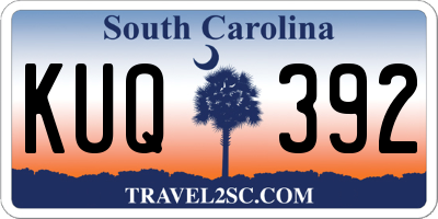 SC license plate KUQ392