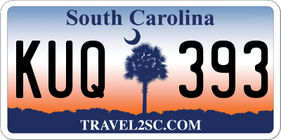 SC license plate KUQ393