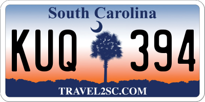 SC license plate KUQ394