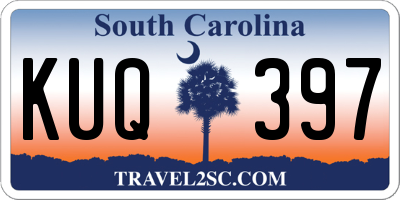 SC license plate KUQ397