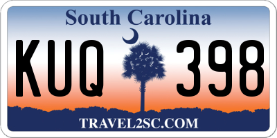 SC license plate KUQ398