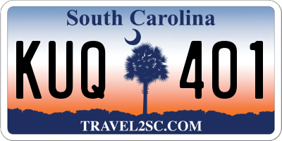 SC license plate KUQ401
