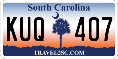 SC license plate KUQ407