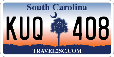 SC license plate KUQ408