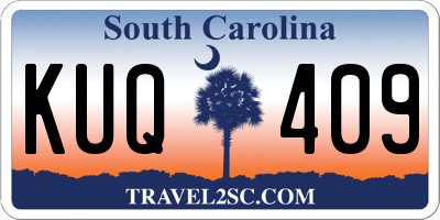 SC license plate KUQ409