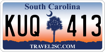 SC license plate KUQ413