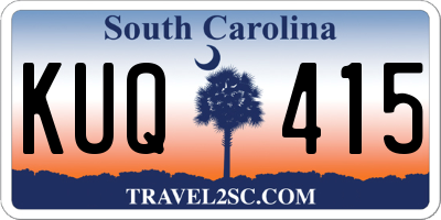 SC license plate KUQ415