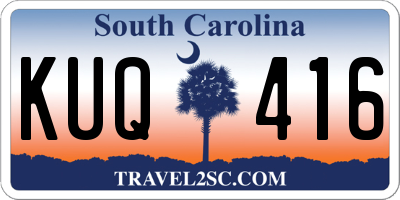 SC license plate KUQ416