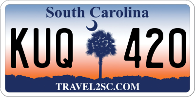 SC license plate KUQ420