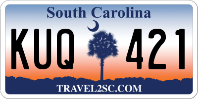 SC license plate KUQ421