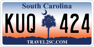 SC license plate KUQ424
