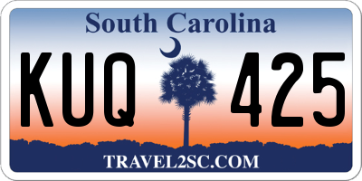 SC license plate KUQ425