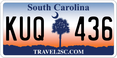 SC license plate KUQ436