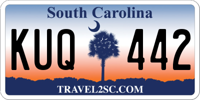 SC license plate KUQ442