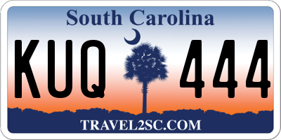 SC license plate KUQ444
