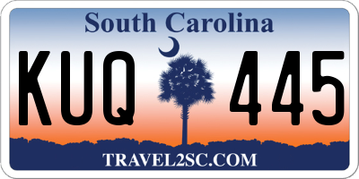 SC license plate KUQ445