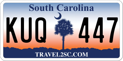 SC license plate KUQ447