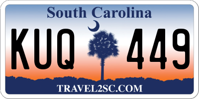 SC license plate KUQ449