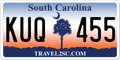 SC license plate KUQ455