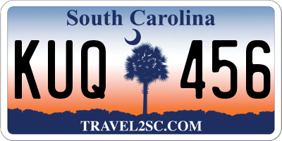 SC license plate KUQ456