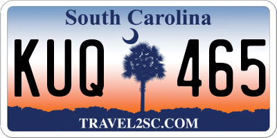 SC license plate KUQ465