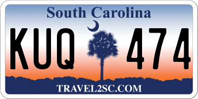 SC license plate KUQ474