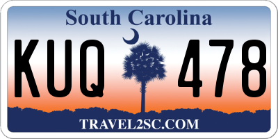 SC license plate KUQ478
