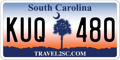 SC license plate KUQ480