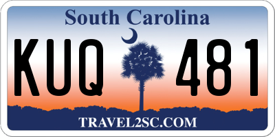 SC license plate KUQ481