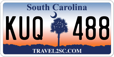 SC license plate KUQ488