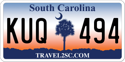 SC license plate KUQ494