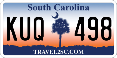 SC license plate KUQ498