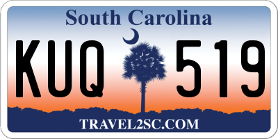 SC license plate KUQ519
