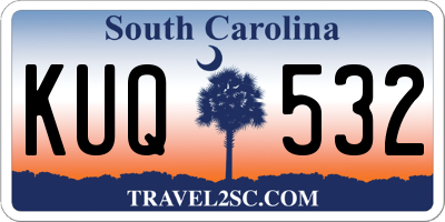 SC license plate KUQ532