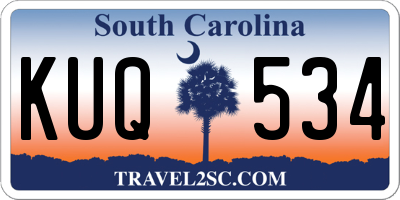 SC license plate KUQ534