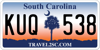 SC license plate KUQ538