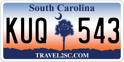 SC license plate KUQ543