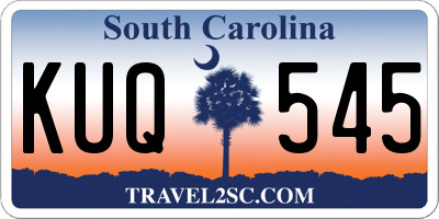 SC license plate KUQ545